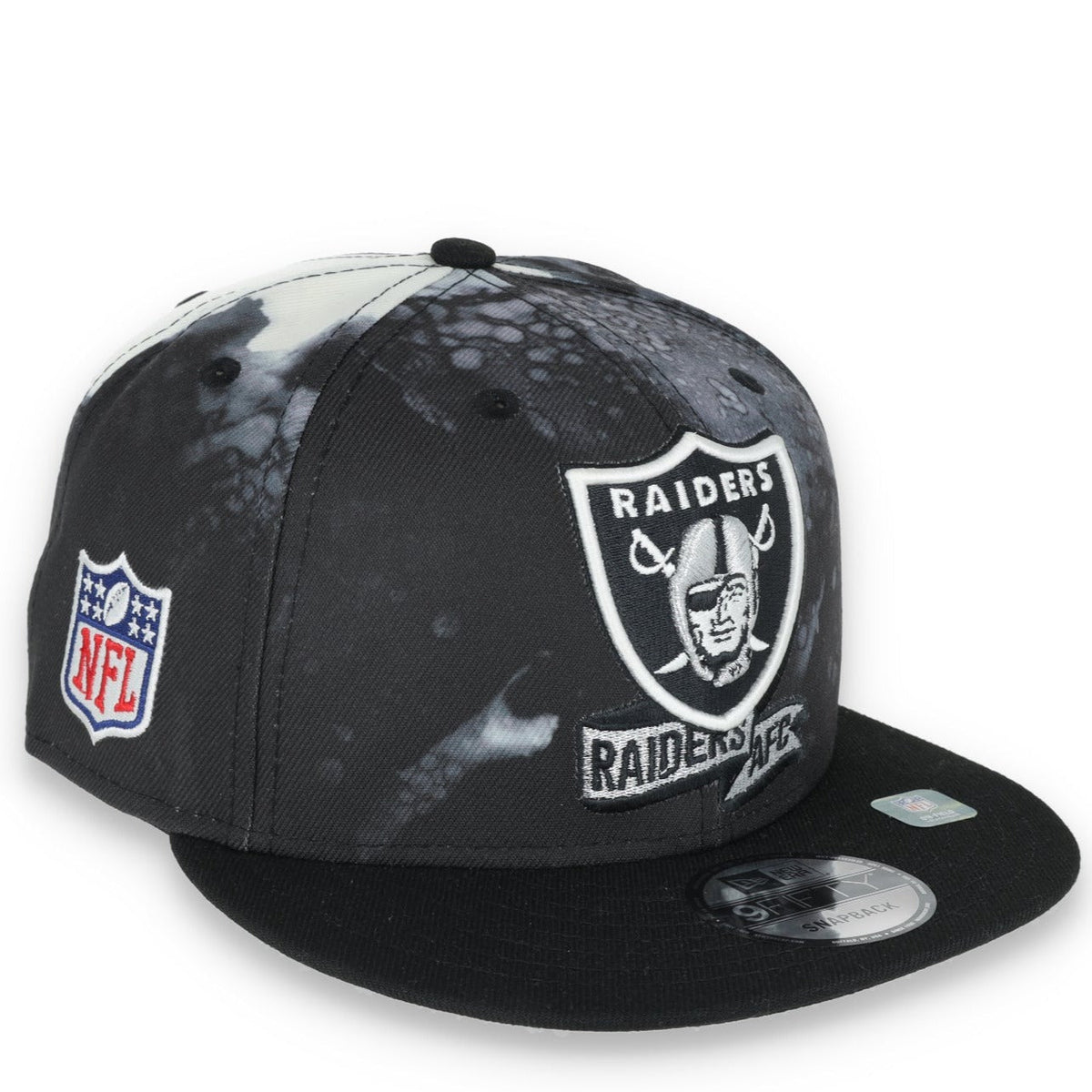 New Era Las Vegas Sideline Ink Dye 9FIFTY Snapback Hat-Black product image 1, provided for visual reference and product