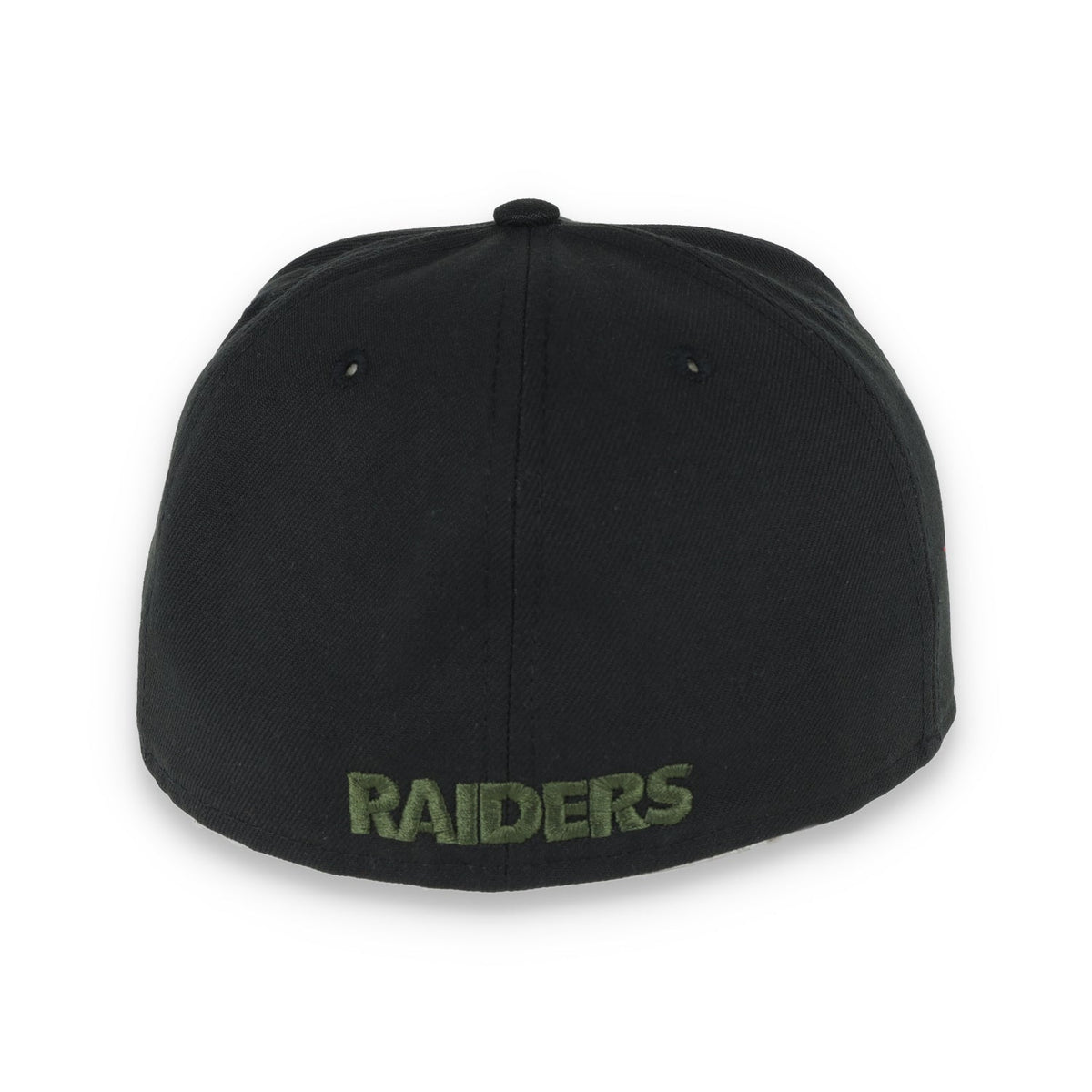 New Era Las Vegas Raiders Shield 59FIFTY Fitted HAT-RIFLE GREEN product image 5, provided for visual reference and product