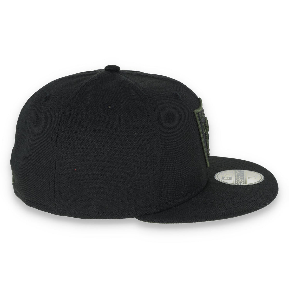 New Era Las Vegas Raiders Shield 59FIFTY Fitted HAT-RIFLE GREEN product image 6, provided for visual reference and product