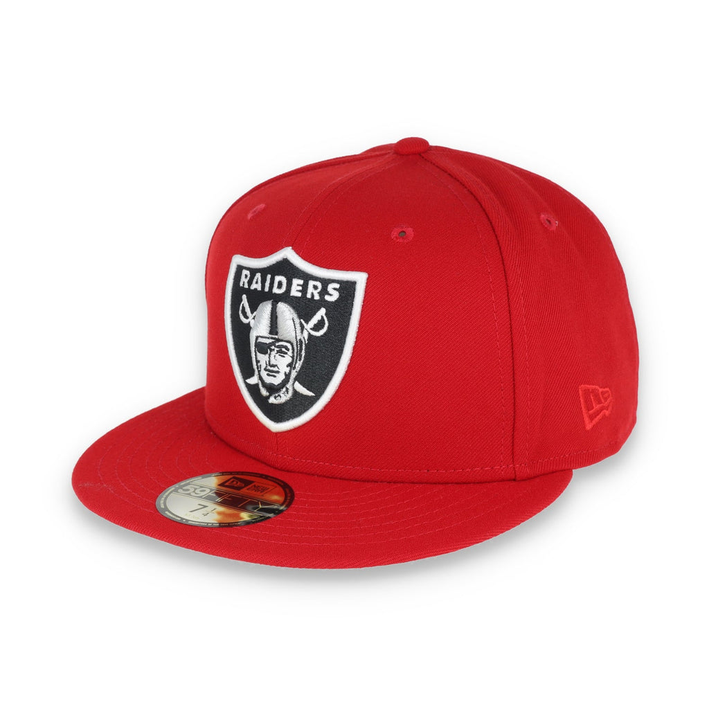 New Era Las Vegas Raiders Shield XVIII Side Patch 59FIFTY Fitted Hat-RED product image 3, provided for visual reference and