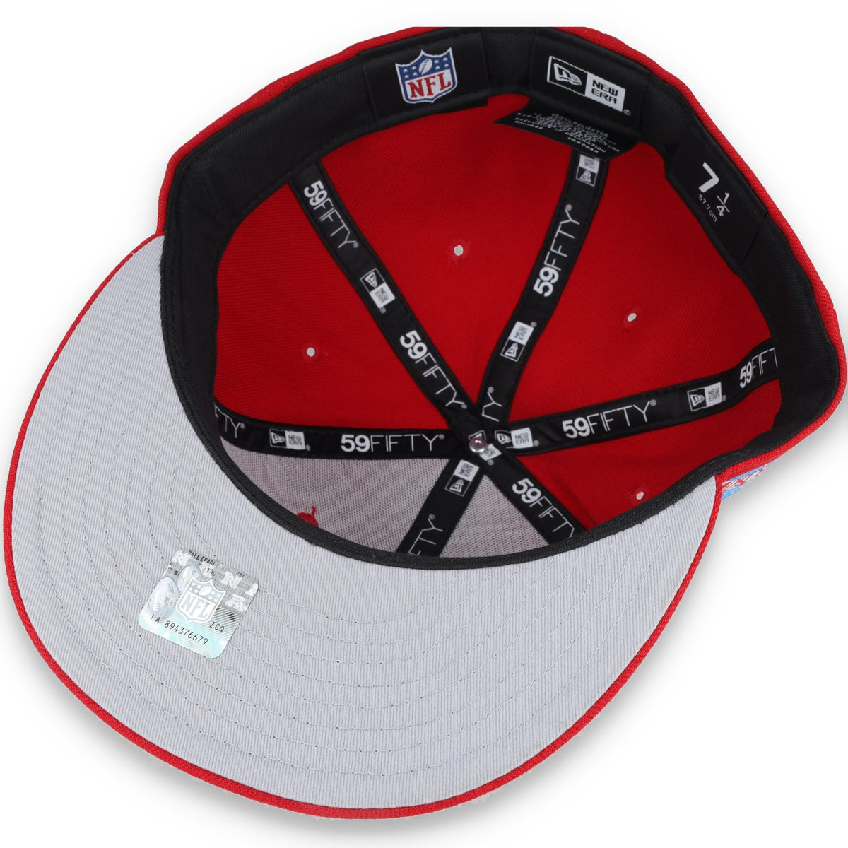 New Era Las Vegas Raiders Shield XVIII Side Patch 59FIFTY Fitted Hat-RED product image 7, provided for visual reference and