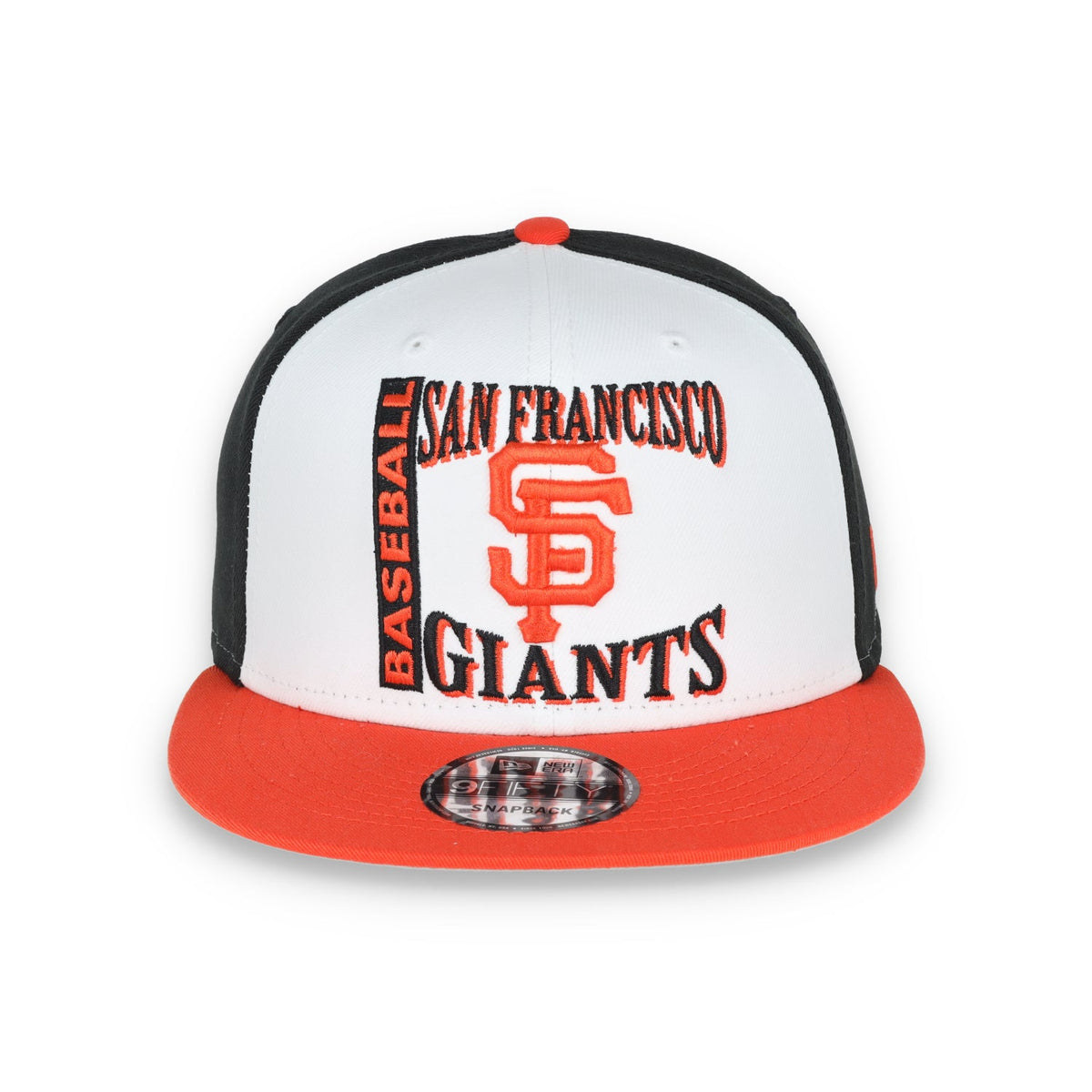 New Era San Francisco Giants Retro Sport 9FIFTY Snapback Hat - White/Black product image 2, provided for visual reference