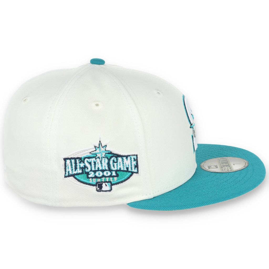 New Era Seattle Mariners 2001 All Star Game Patch 59FIFTY Fitted Ivory Hat product image 4, provided for visual reference