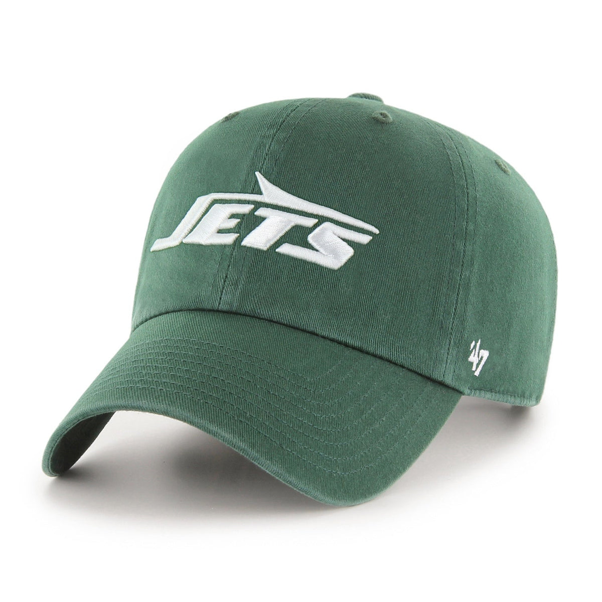 New York Jets '47 Dark Green Clean Up Adjustable Hat product image 1, provided for visual reference and product detail review