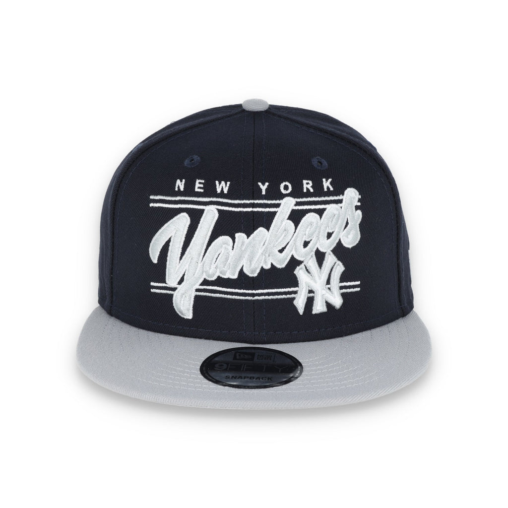 New York Yankees New Era Team Script 9FIFTY Snapback Hat - Navy product image 2, provided for visual reference and product