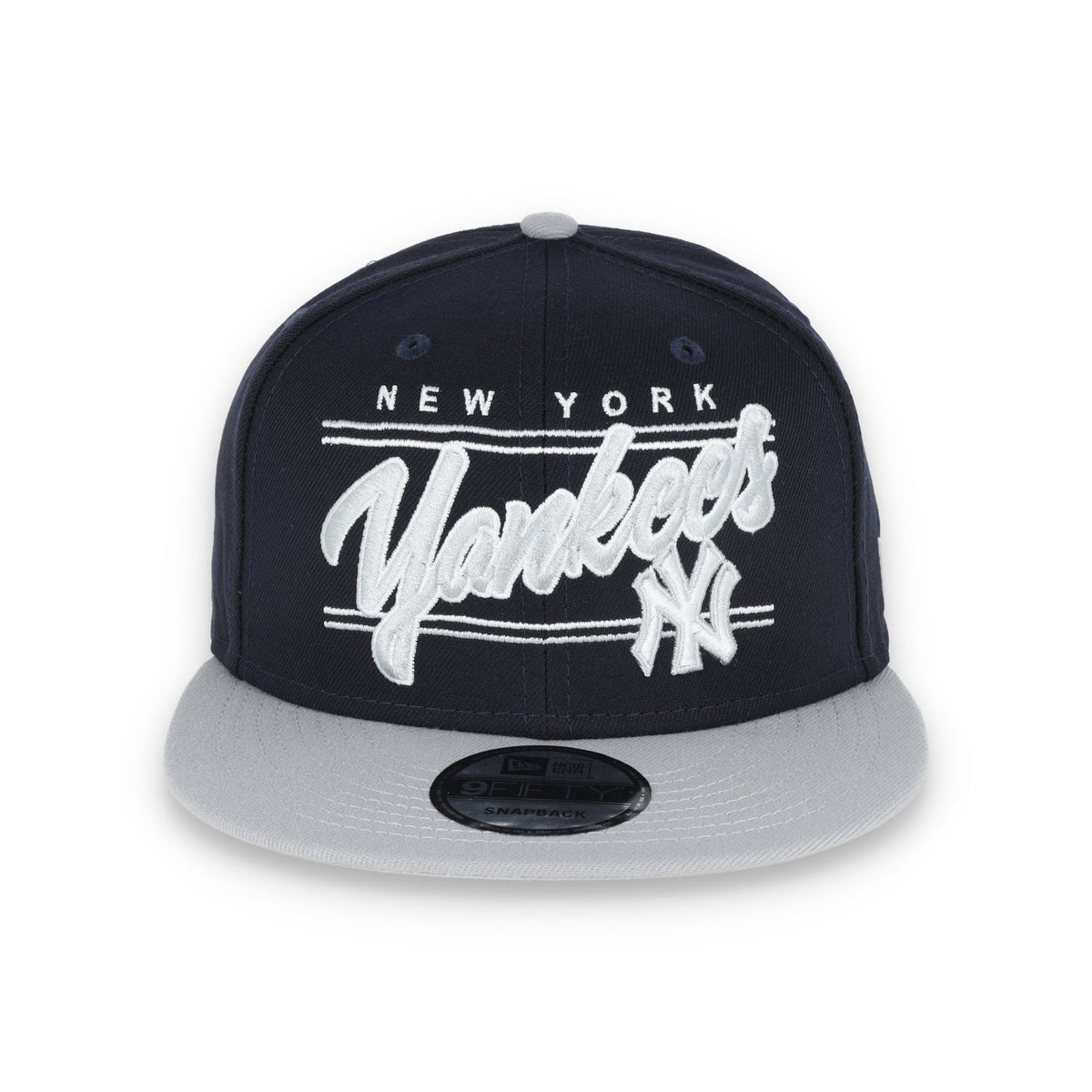 New York Yankees New Era Team Script 9FIFTY Snapback Hat - Navy product image 2, provided for visual reference and product