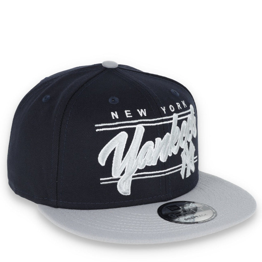 New York Yankees New Era Team Script 9FIFTY Snapback Hat - Navy product image 1, provided for visual reference and product