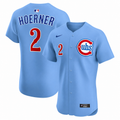 Nico Hoerner Chicago Cubs Nike Men Light Blue 2nd Alternate Replica Jersey product image 1, provided for visual reference