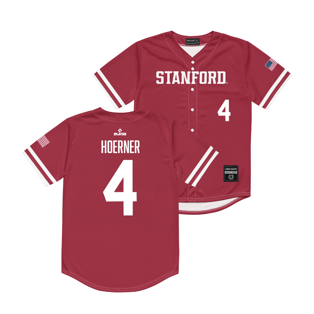 Nico Hoerner Chicago Cubs Stanford University Baseball Jersey product image 1, provided for visual reference and product