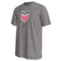 Nike U.S. Men Soccer T-Shirt-Heather Grey product image 1, provided for visual reference and product detail review