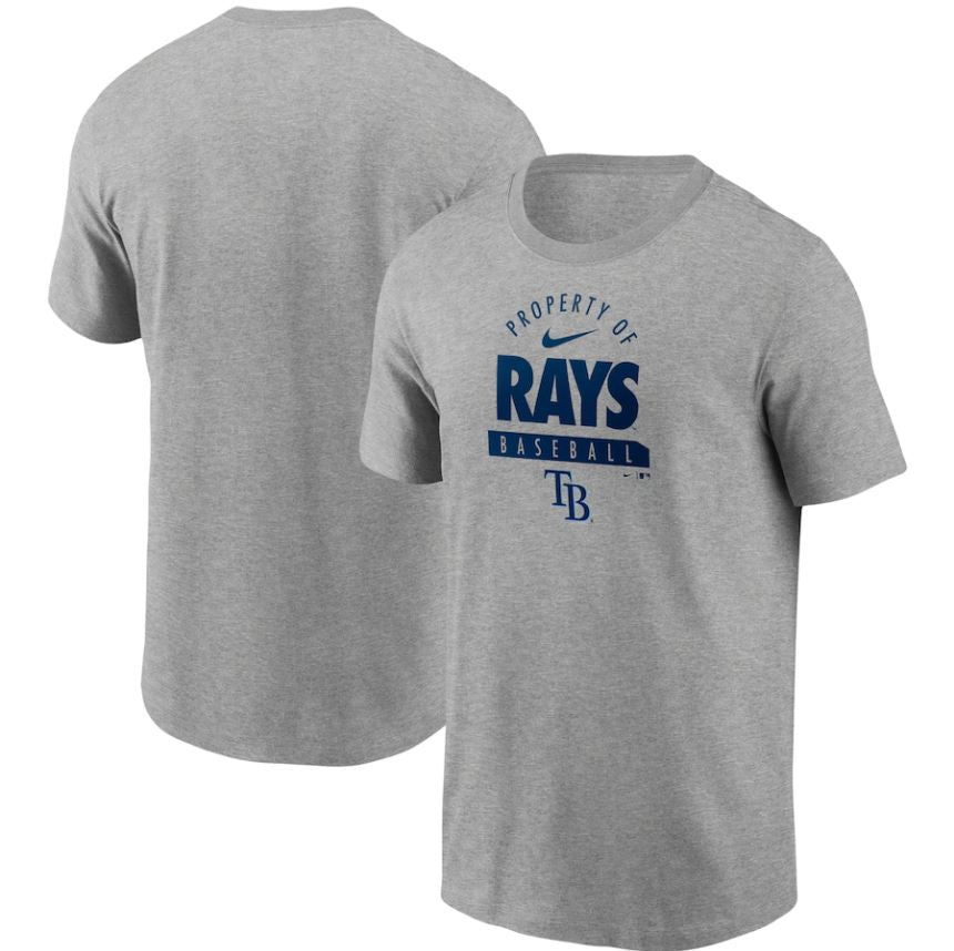 Nike Tampa Bay Ray Primetime Property Of Practice T-Shirt - Heathered Gray product image 2, provided for visual reference