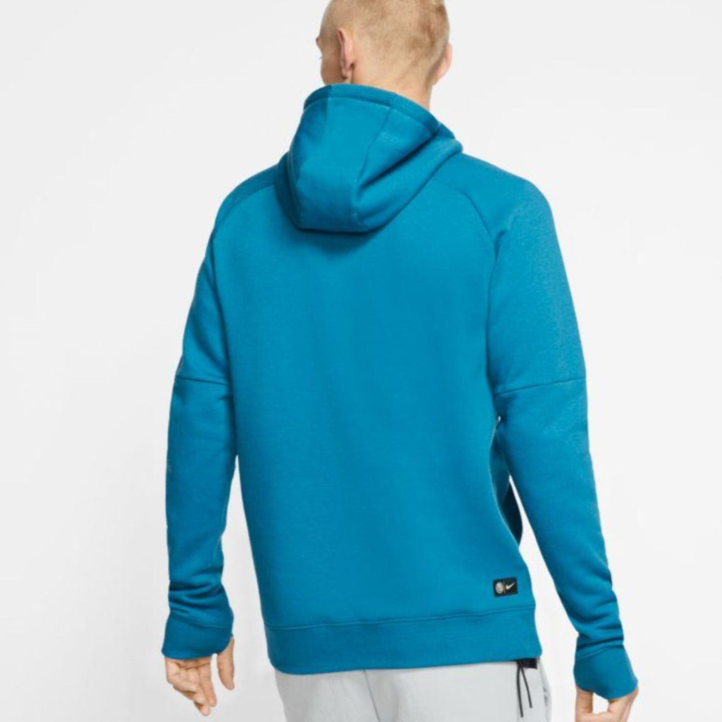 Nike Men Club America GFA Fleece Soccer Hoodie - Industrial Blue/Lemon Chiffon product image 2, provided for visual