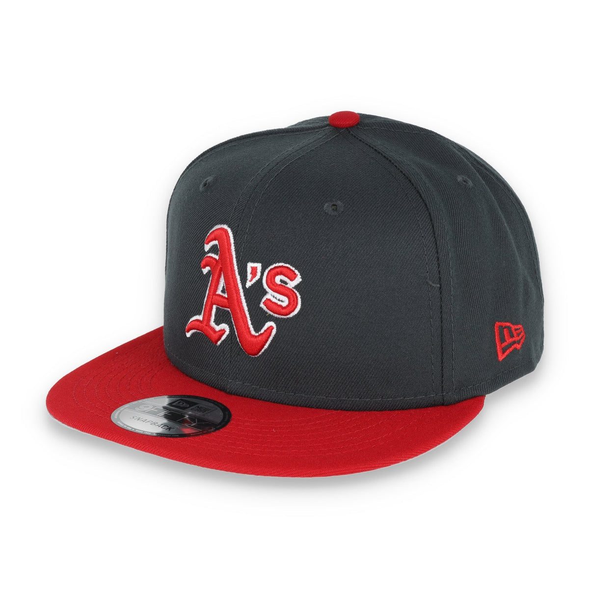 New Era Oakland Athletics 2-Tone Color Pack 9FIFTY Snapback Hat - Grey/Scarlet product image 3, provided for visual