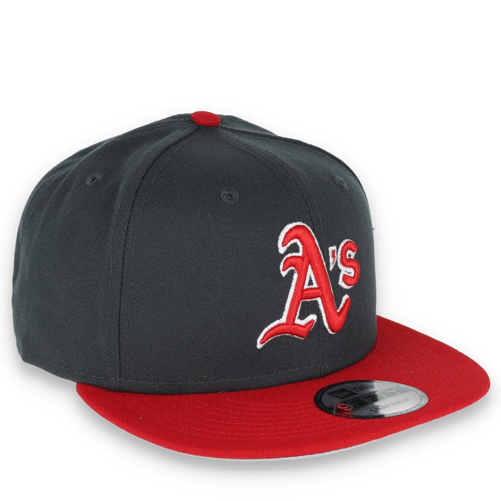 New Era Oakland Athletics 2-Tone Color Pack 9FIFTY Snapback Hat - Grey/Scarlet product image 1, provided for visual