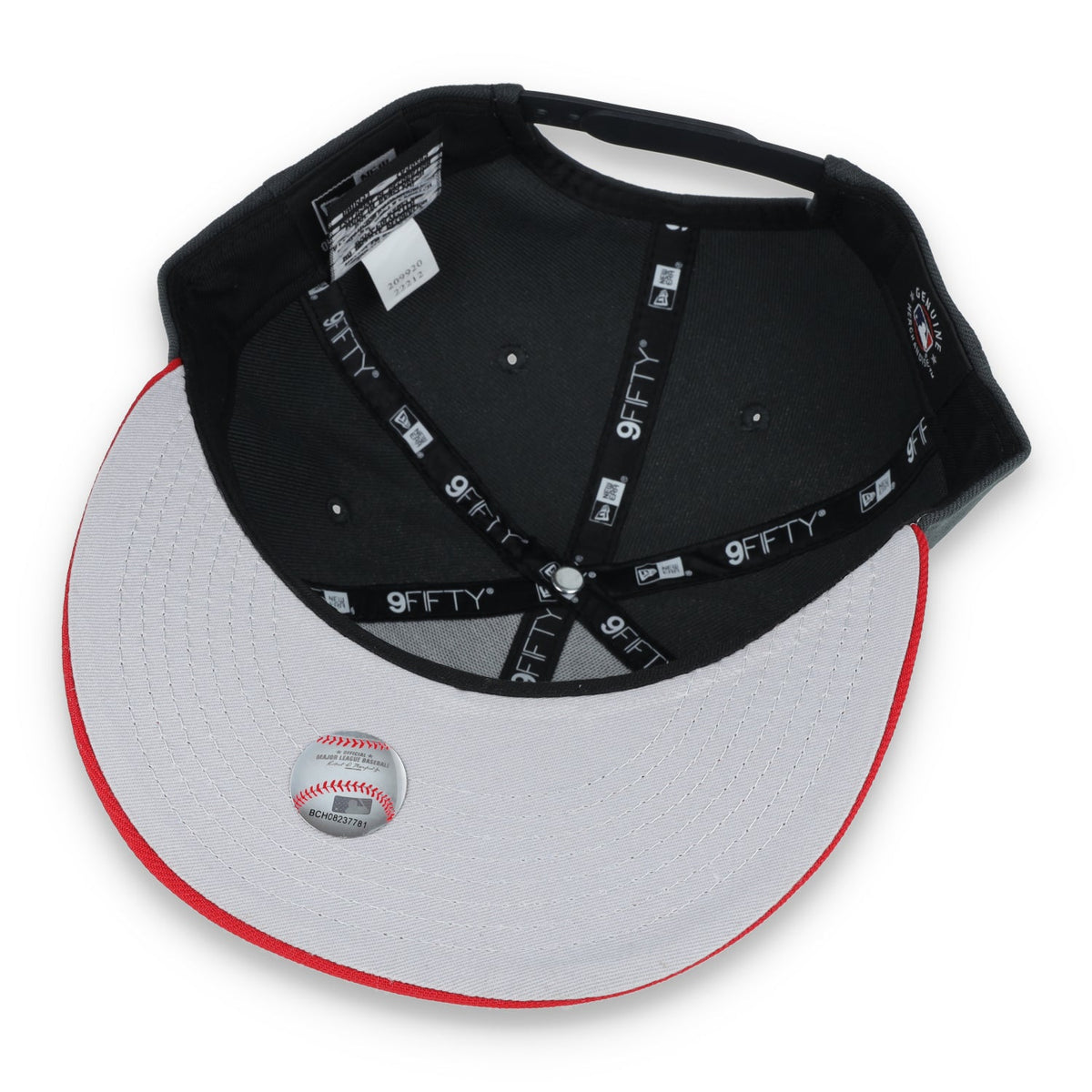 New Era Oakland Athletics 2-Tone Color Pack 9FIFTY Snapback Hat - Grey/Scarlet product image 7, provided for visual
