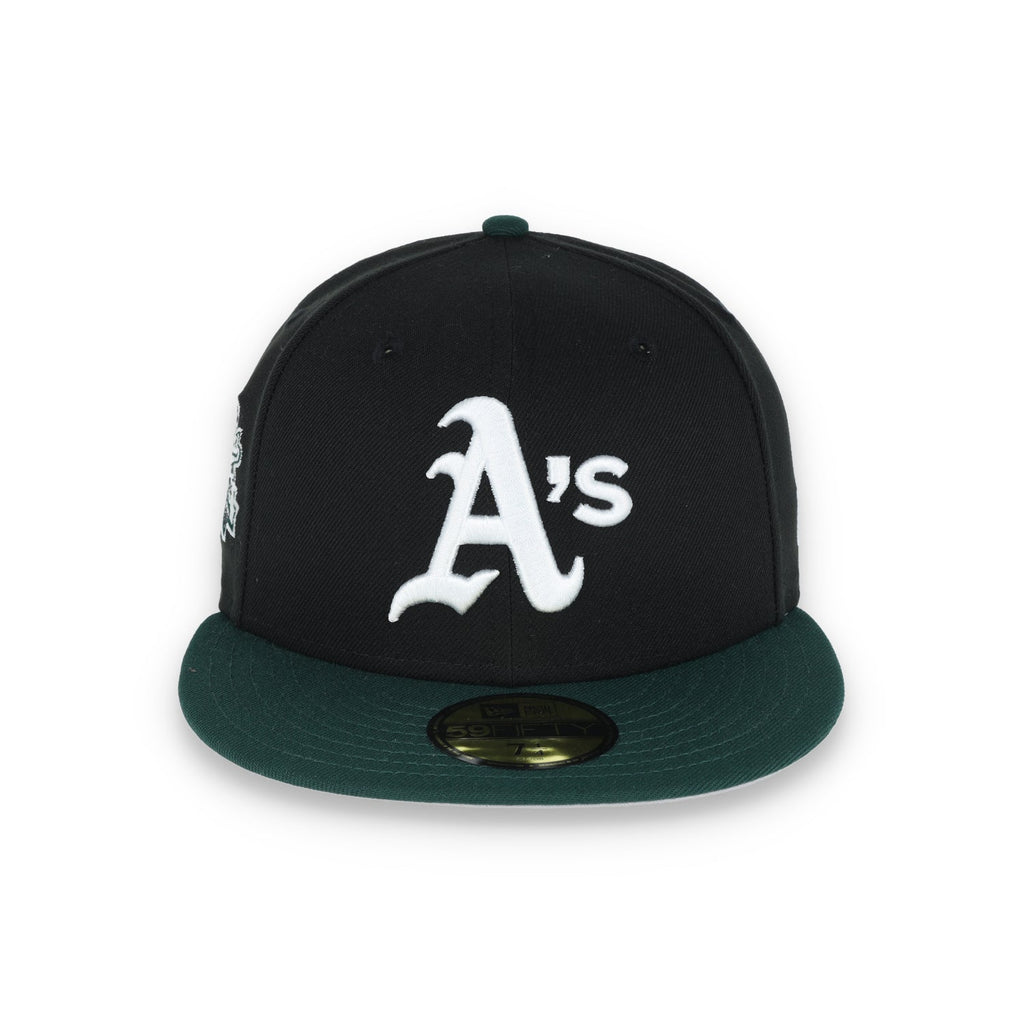 New Era Oakland Athletics 1989 World Series Patch 59FIFTY Fitted-Black/Dk Green product image 2, provided for visual