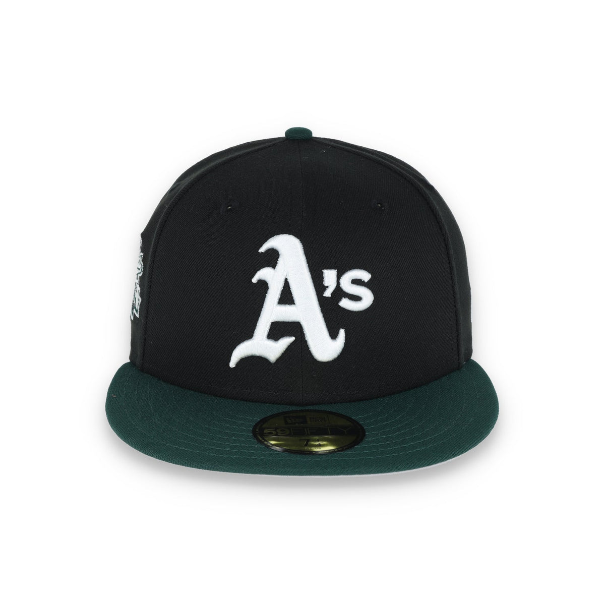 New Era Oakland Athletics 1989 World Series Patch 59FIFTY Fitted-Black/Dk Green product image 2, provided for visual