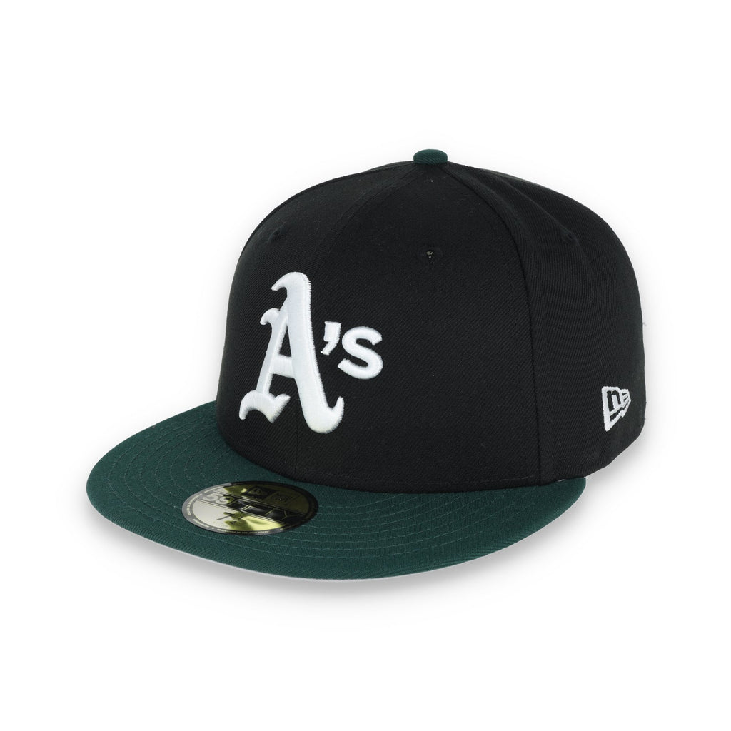 New Era Oakland Athletics 1989 World Series Patch 59FIFTY Fitted-Black/Dk Green product image 3, provided for visual