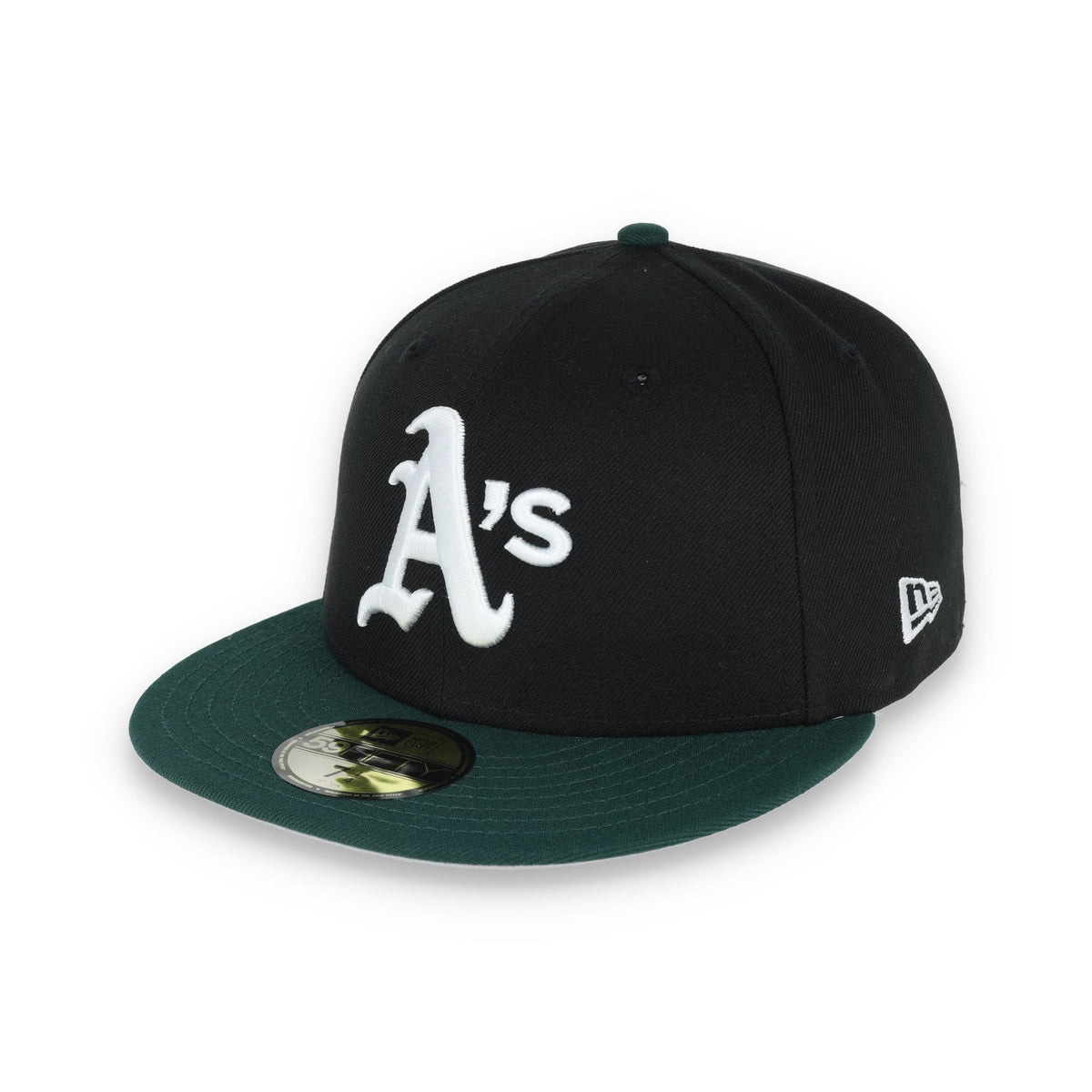 New Era Oakland Athletics 1989 World Series Patch 59FIFTY Fitted-Black/Dk Green product image 3, provided for visual