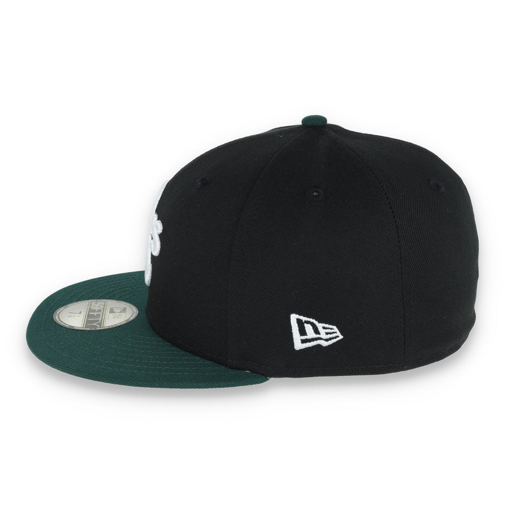 New Era Oakland Athletics 1989 World Series Patch 59FIFTY Fitted-Black/Dk Green product image 5, provided for visual
