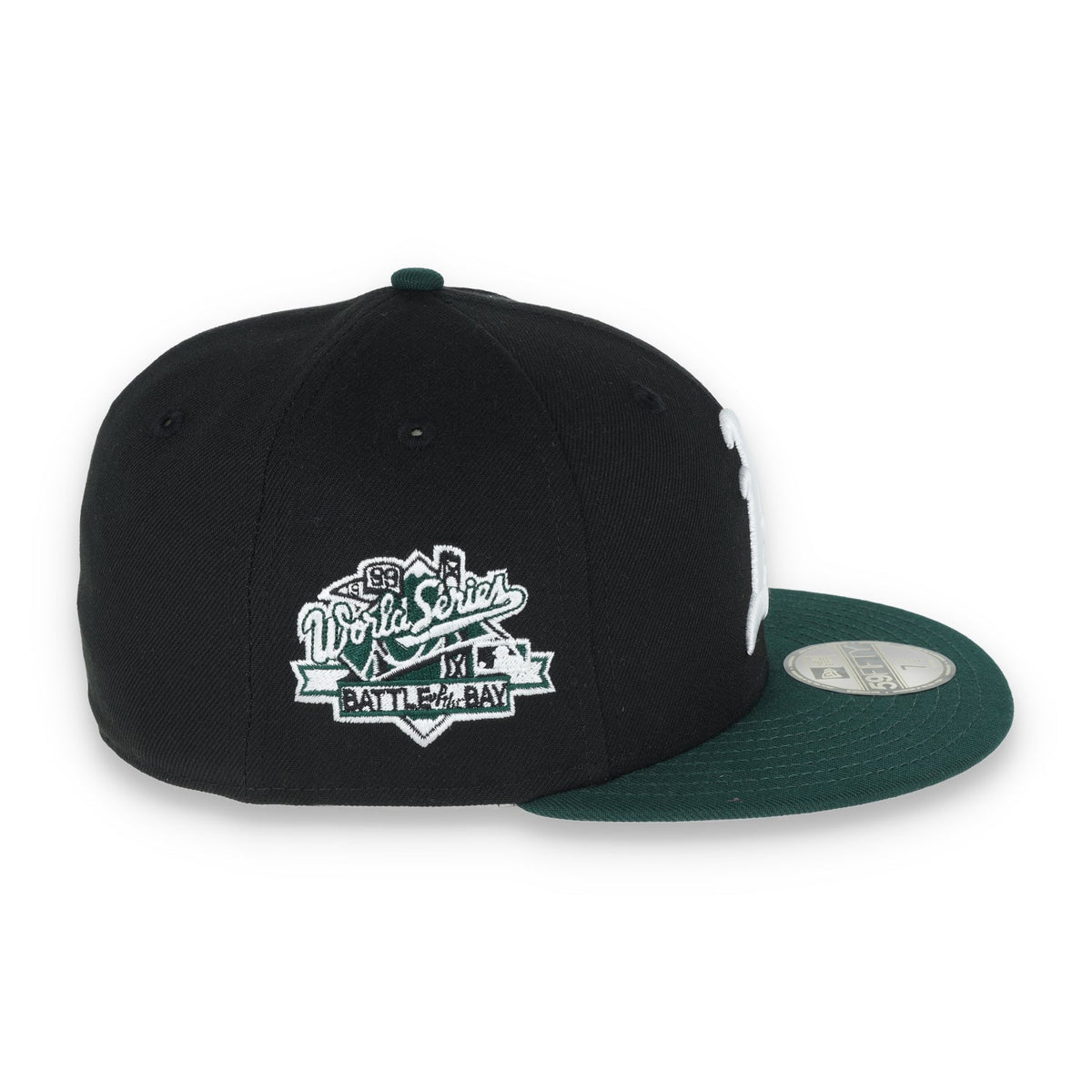 New Era Oakland Athletics 1989 World Series Patch 59FIFTY Fitted-Black/Dk Green product image 6, provided for visual