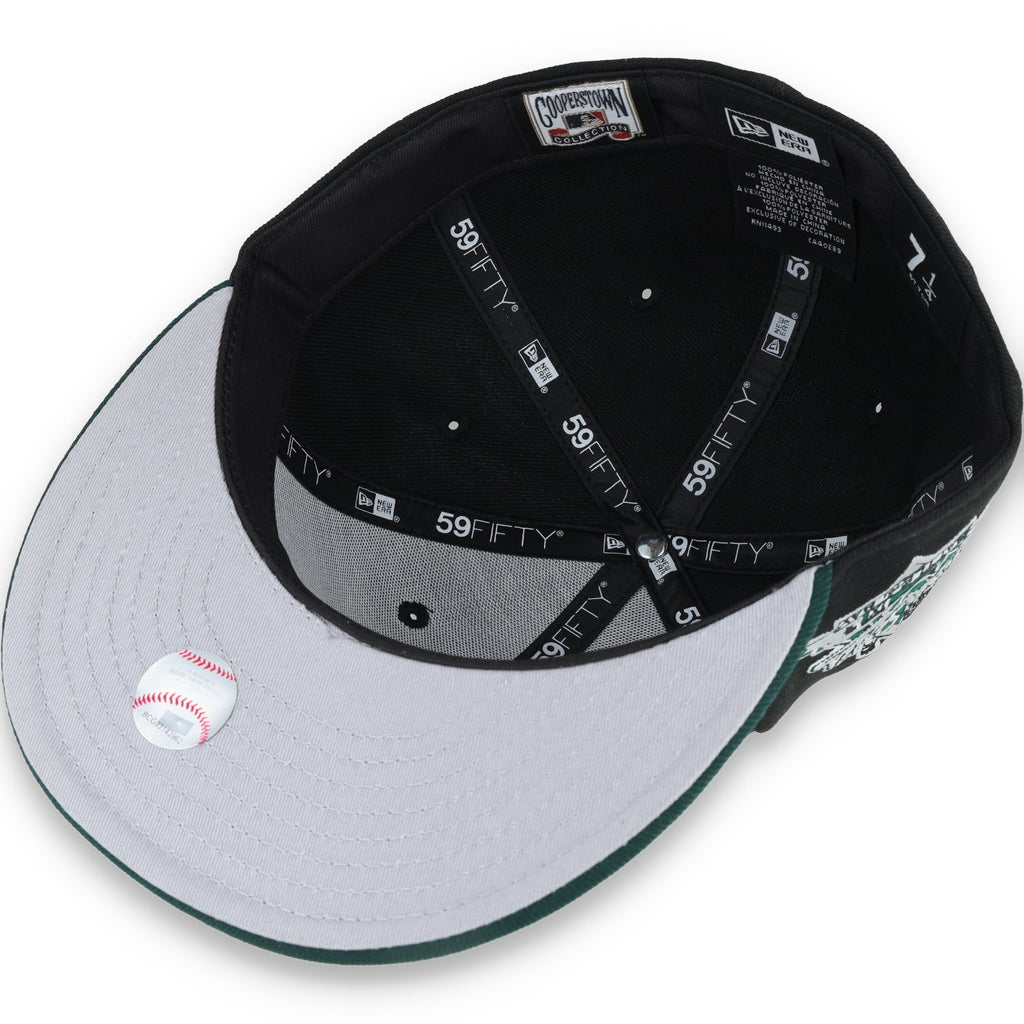 New Era Oakland Athletics 1989 World Series Patch 59FIFTY Fitted-Black/Dk Green product image 7, provided for visual