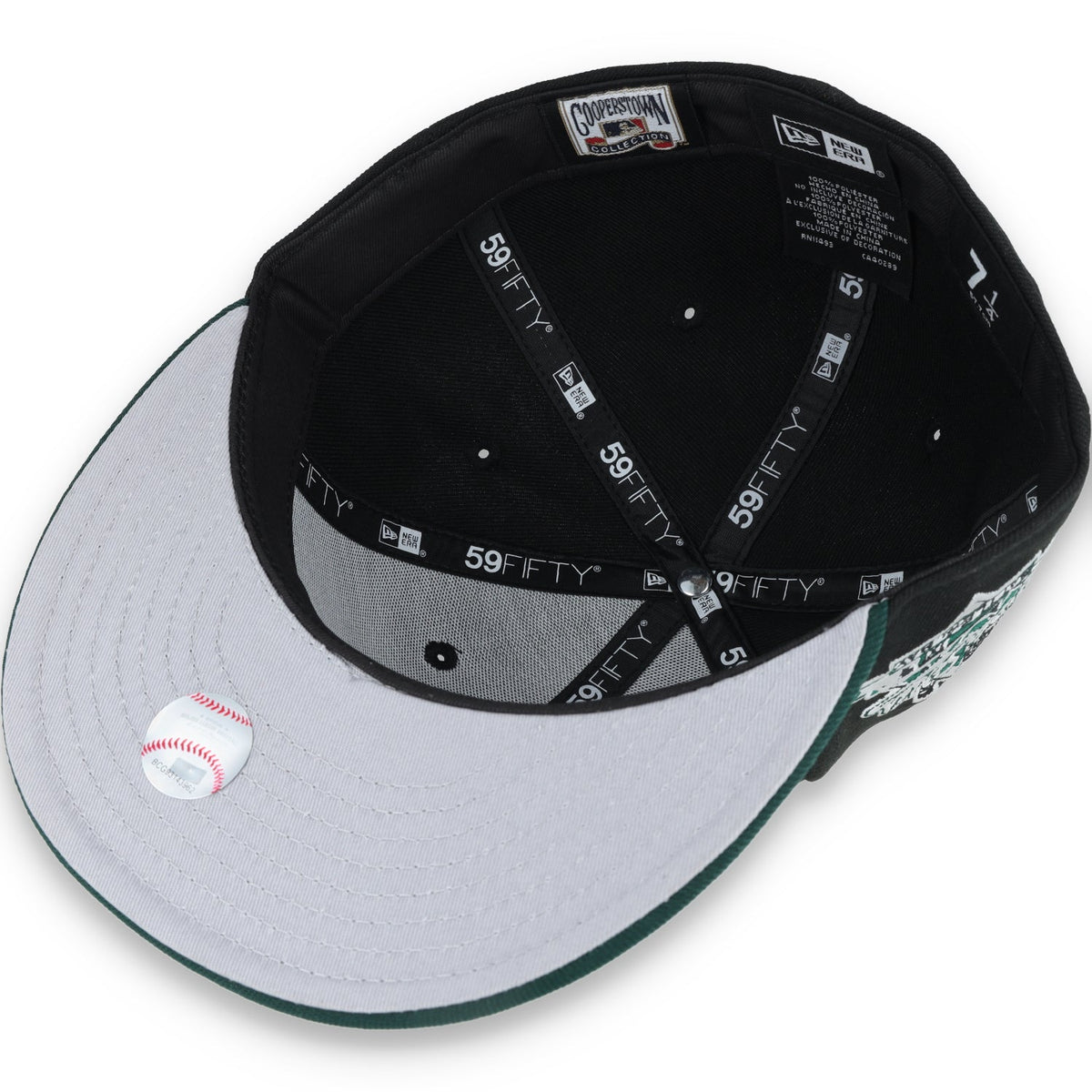 New Era Oakland Athletics 1989 World Series Patch 59FIFTY Fitted-Black/Dk Green product image 7, provided for visual