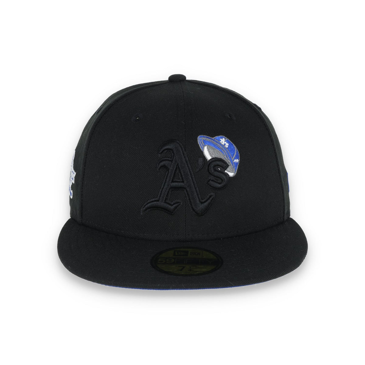 New Era Oakland Athletics 30th Anniversary Patch 59FIFTY Fitted-Royal/Black product image 2, provided for visual reference
