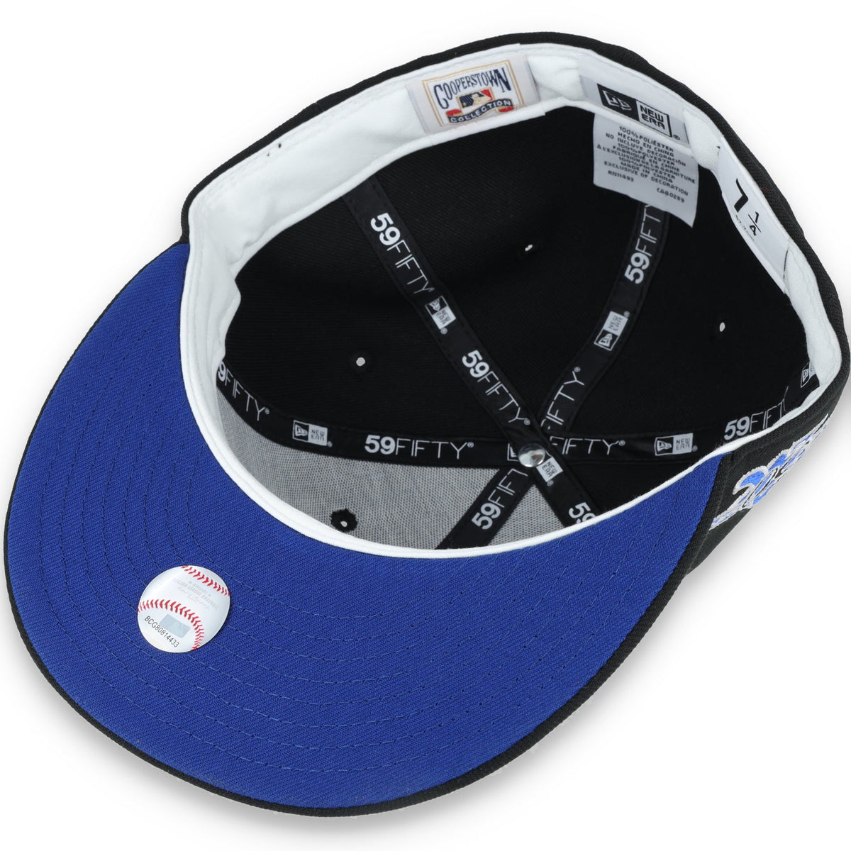New Era Oakland Athletics 30th Anniversary Patch 59FIFTY Fitted-Royal/Black product image 7, provided for visual reference