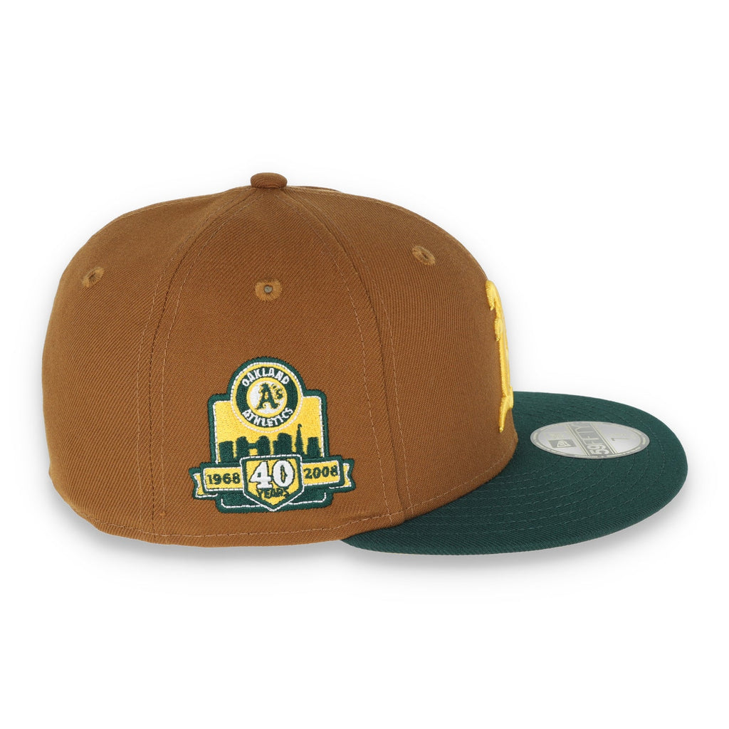 New Era Oakland Athletics 40th Anniversary Patch 59FIFTY Fitted-Peanut/DK Green product image 6, provided for visual