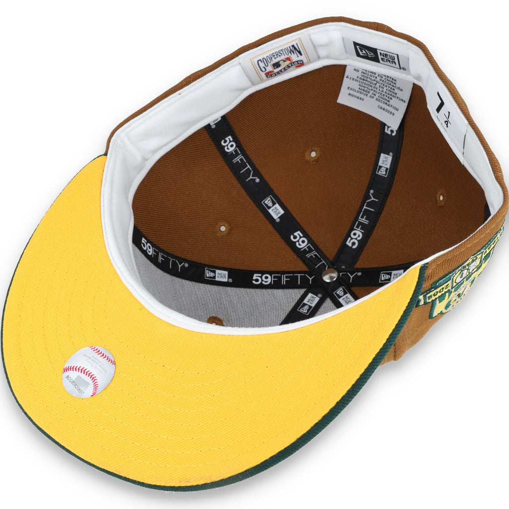 New Era Oakland Athletics 40th Anniversary Patch 59FIFTY Fitted-Peanut/DK Green product image 7, provided for visual