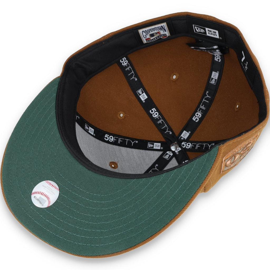 New Era Oakland Athletics 50th Anniversary Patch 59FIFTY Fitted-Peanut/DK Green product image 7, provided for visual