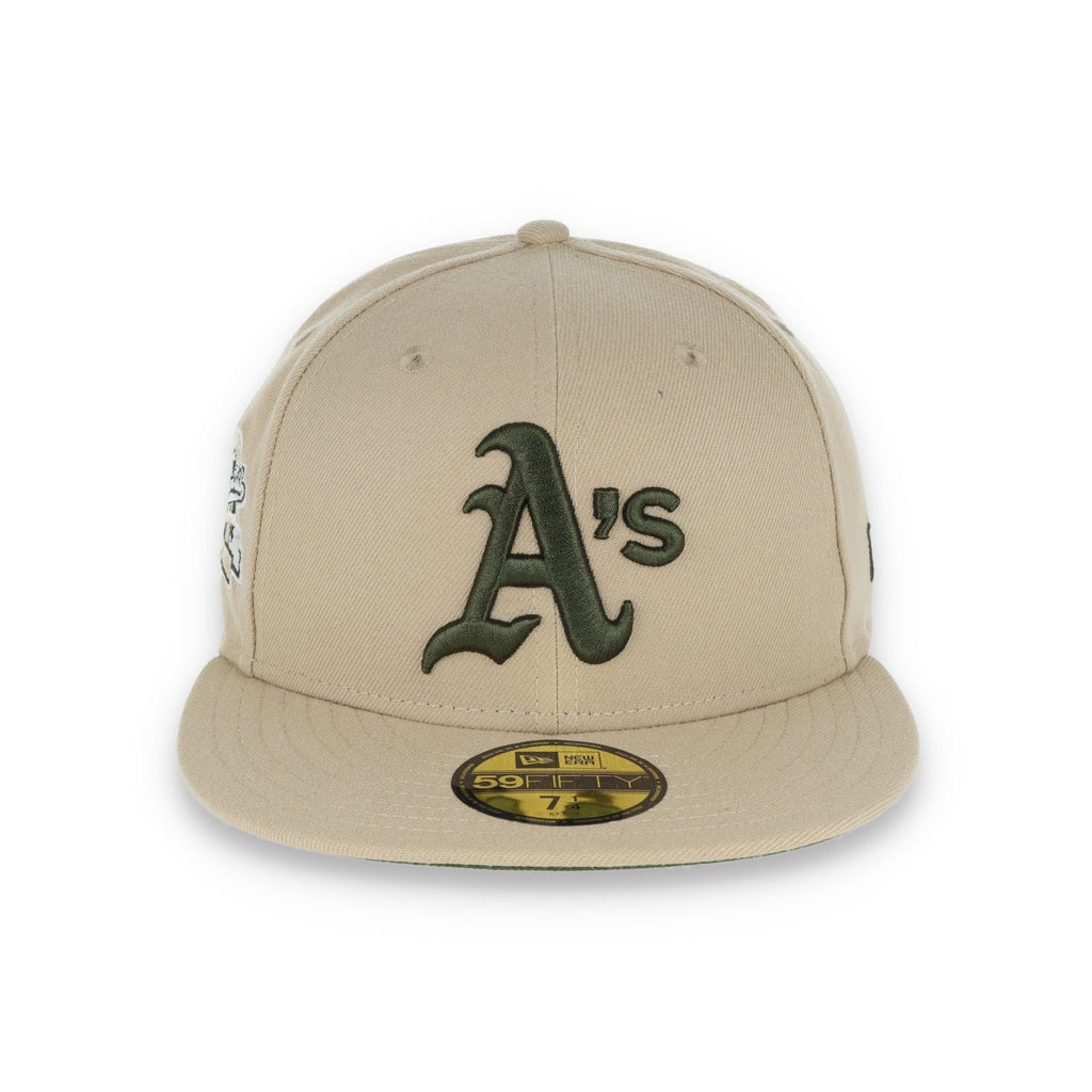New Era Oakland Athletics 1989 World Series Patch 59FIFTY Fitted-Camel/Rifle product image 5, provided for visual reference