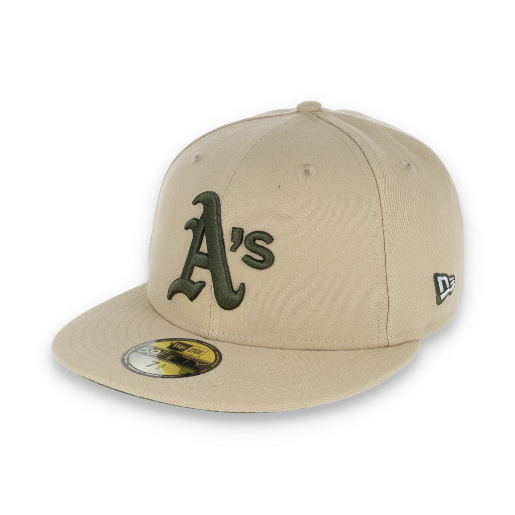 New Era Oakland Athletics 1989 World Series Patch 59FIFTY Fitted-Camel/Rifle product image 4, provided for visual reference