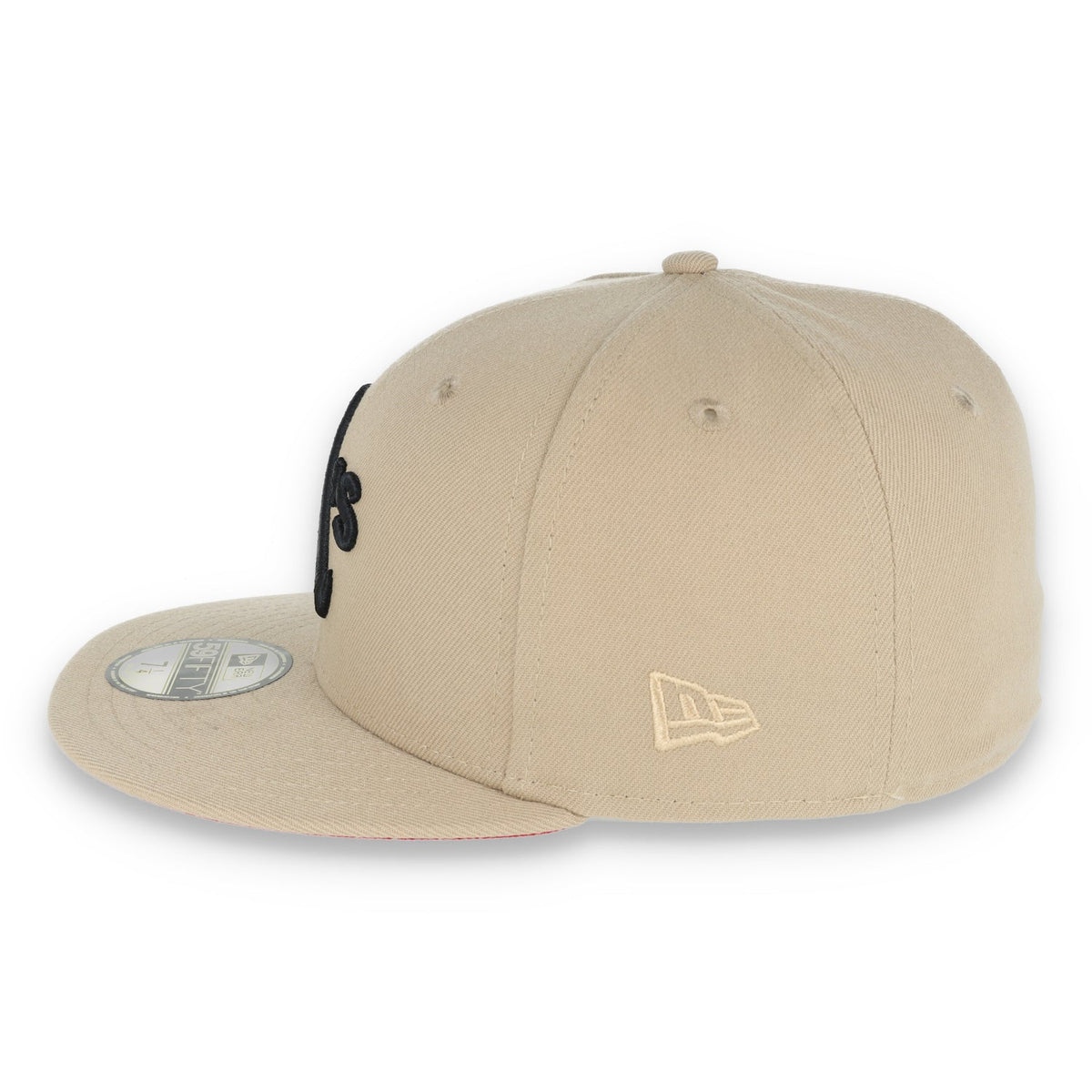 New Era Oakland Athletics 1987 All Star Patch 59FIFTY Fitted-Tan/Black product image 5, provided for visual reference and