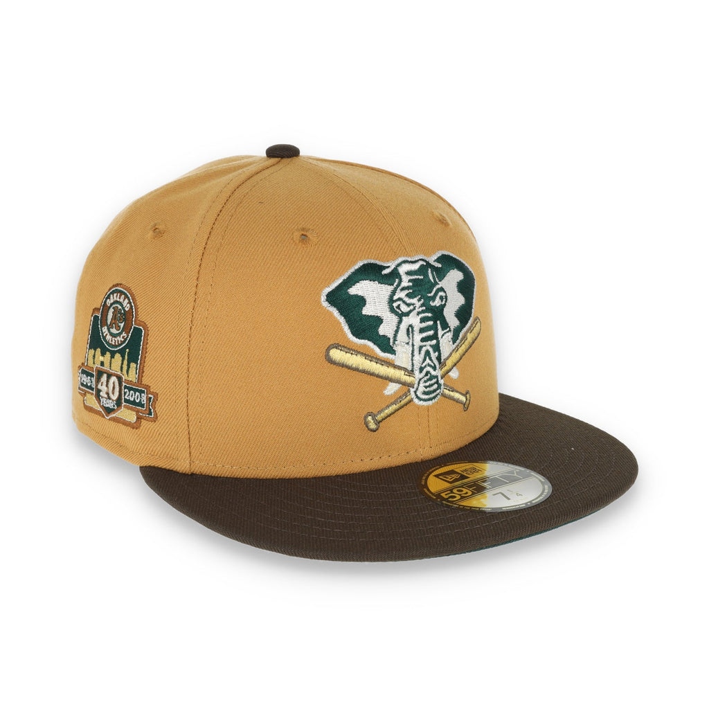 New Era Oakland Athletics 40th Anniversary Patch 59FIFTY Fitted-Panama Tan product image 1, provided for visual reference