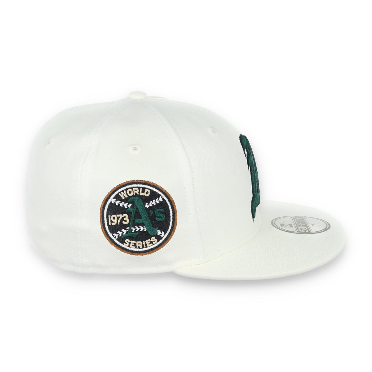 New Era Oakland Athletics 1973 World Series Patch 59FIFTY Fitted-Chrome product image 6, provided for visual reference and