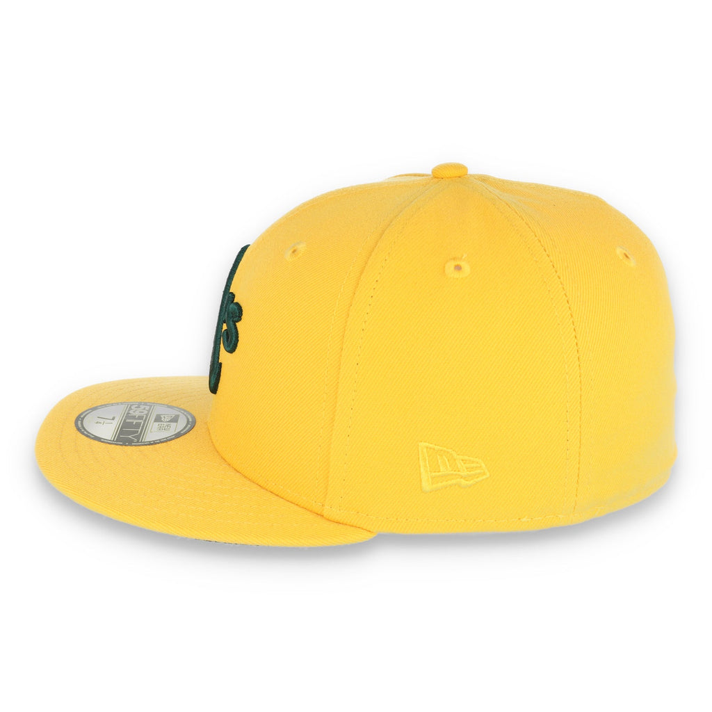 New Era Oakland Athletics 1989 Battle of the Bay Patch 59FIFTY Fitted-Yellow/Forest Green product image 6, provided for