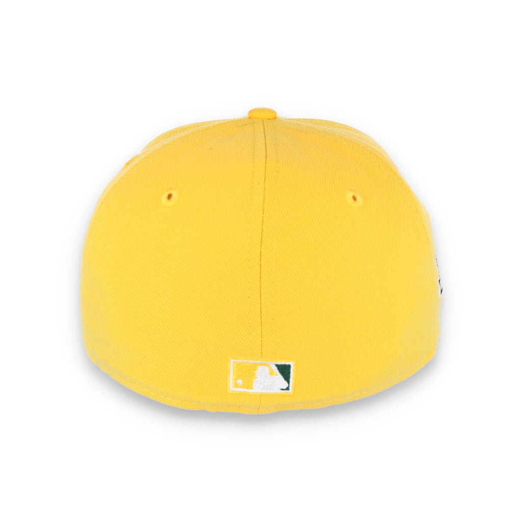 New Era Oakland Athletics 1989 Battle of the Bay Patch 59FIFTY Fitted-Yellow/Forest Green product image 4, provided for