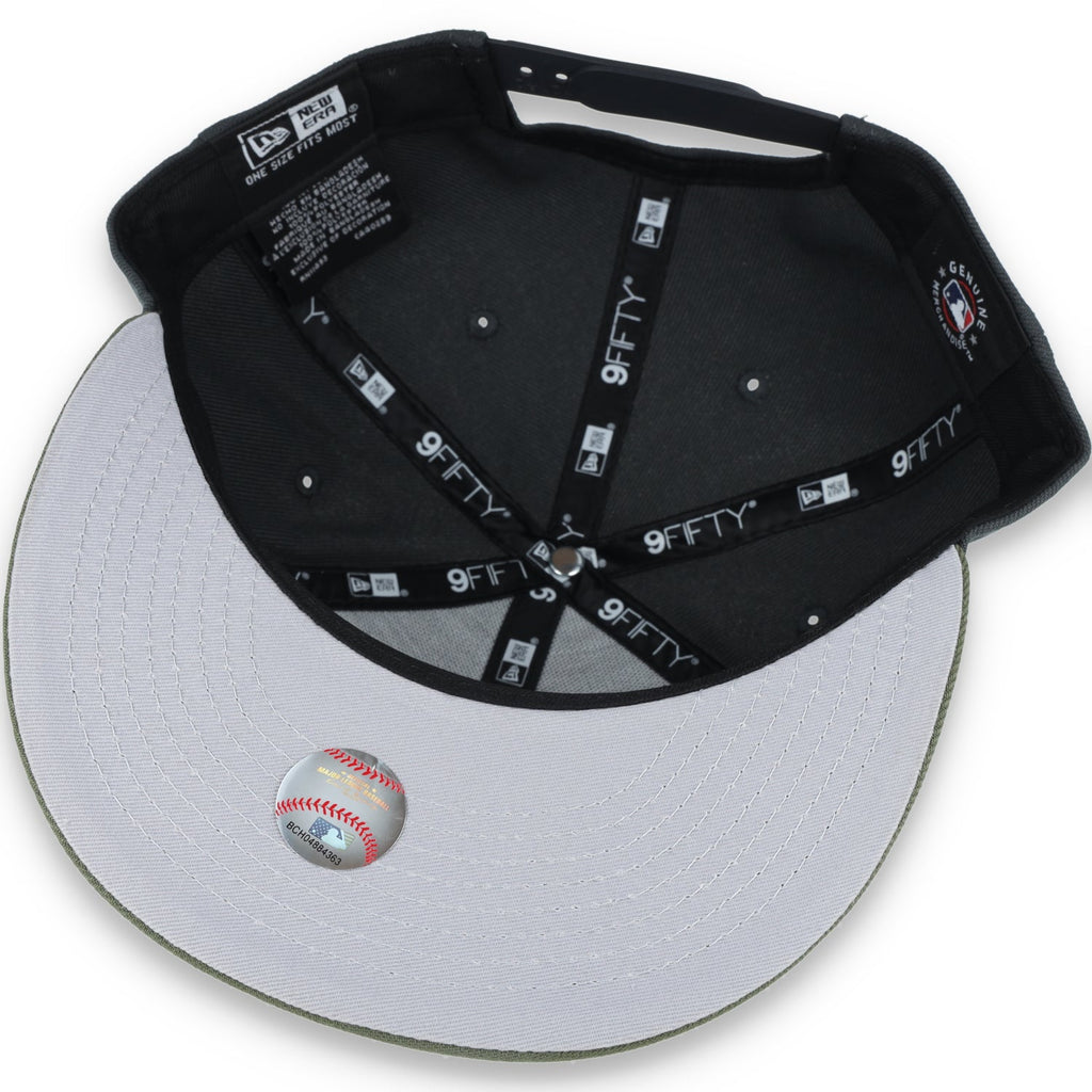 New Era Oakland Athletics 2-Tone Color Pack 9FIFTY Snapback Hat - Grey/Olive product image 7, provided for visual reference
