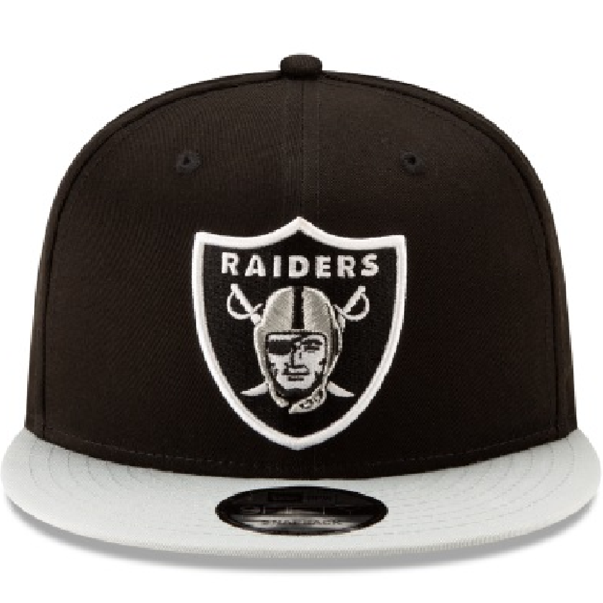 New Era Las Vegas Raiders Basic 2Tone 9FIFTY Snapback - Black/Dark Grey product image 3, provided for visual reference and