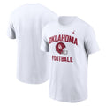 Oklahoma Sooners Nike Mens White T-Shirt product image 1, provided for visual reference and product detail review