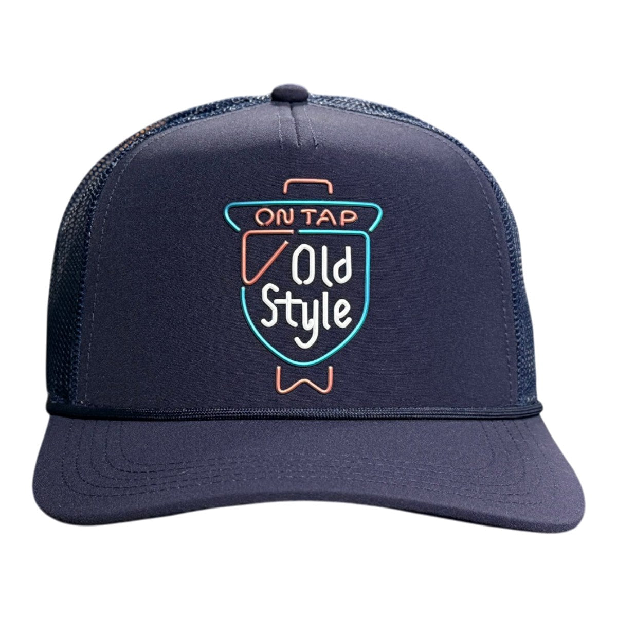 Old Style Navy Core Fremont Trucker Hat product image 2, provided for visual reference and product detail review