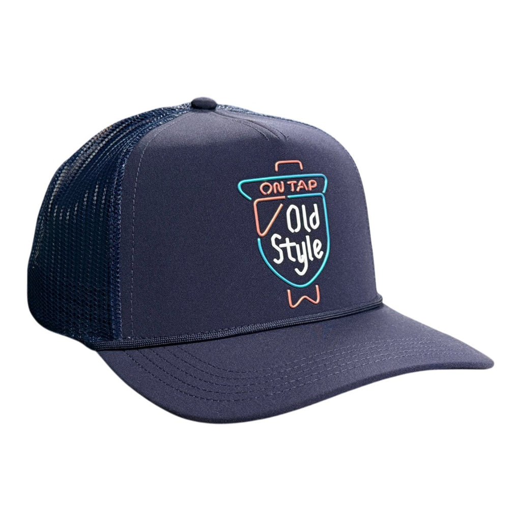 Old Style Navy Core Fremont Trucker Hat product image 1, provided for visual reference and product detail review