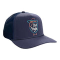Old Style Navy Core Fremont Trucker Hat product image 1, provided for visual reference and product detail review