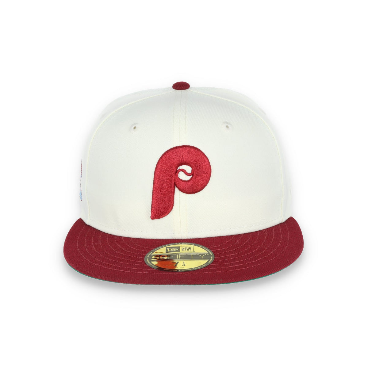 New Era Philadelphia Phillies 1980 World Series Patch 59FIFTY Fitted Hat-Ivory product image 2, provided for visual