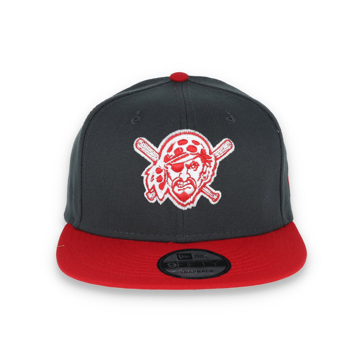 New Era Pittsburgh Pirates 2-Tone Color Pack 9FIFTY Snapback Hat - Grey/Scarlet product image 2, provided for visual
