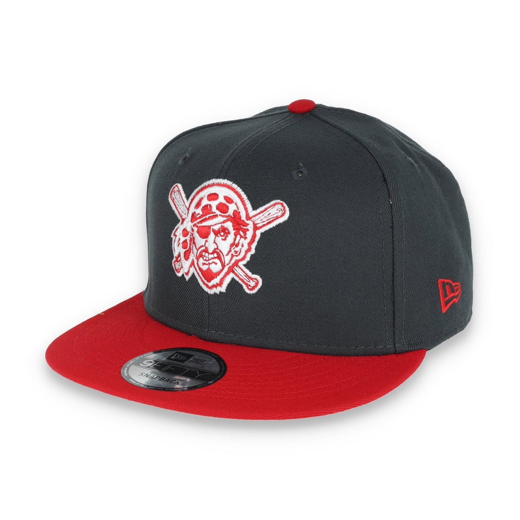 New Era Pittsburgh Pirates 2-Tone Color Pack 9FIFTY Snapback Hat - Grey/Scarlet product image 3, provided for visual