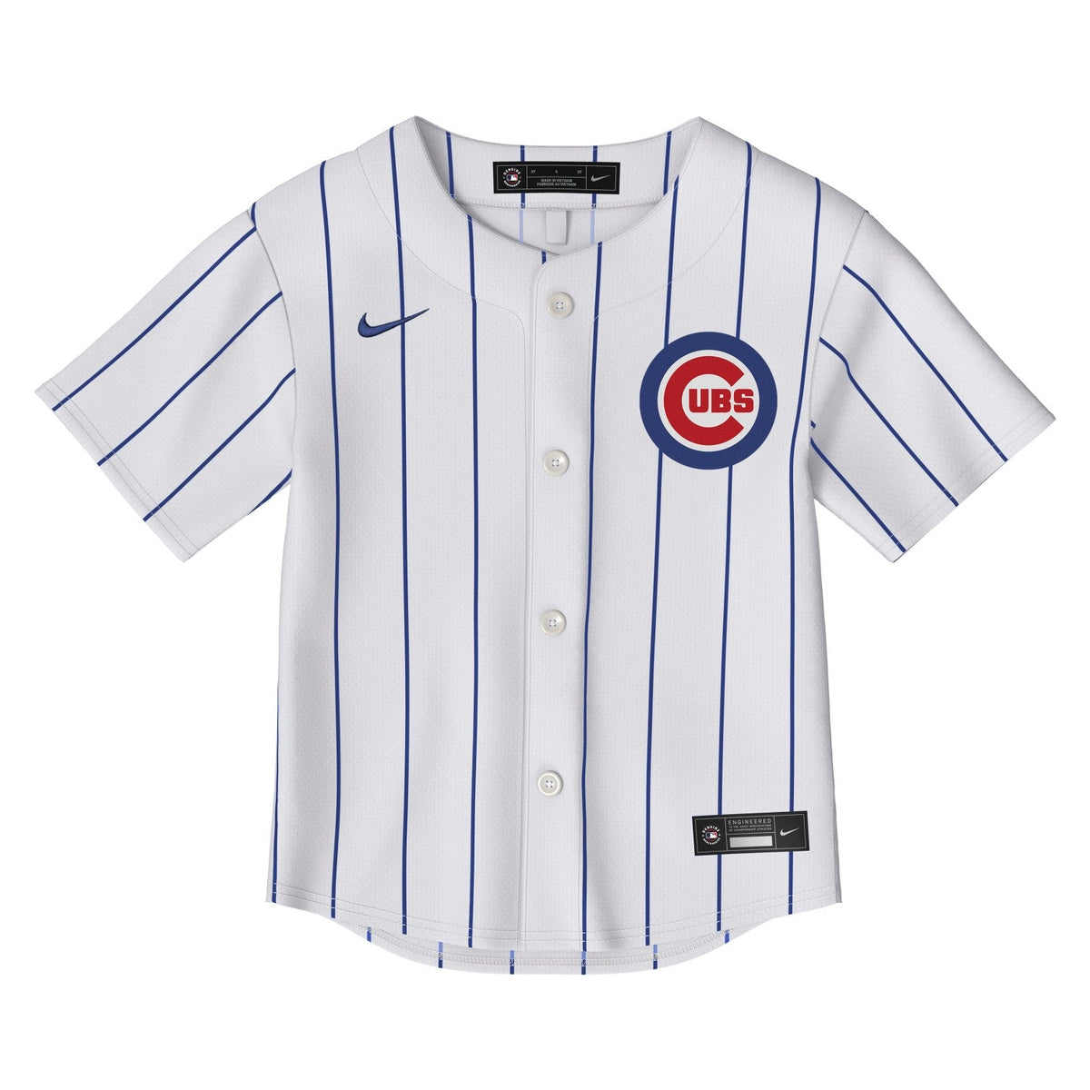 Pete Crow-Armstrong Chicago Cubs Nike Toddler Pinstripe Home Jersey product image 3, provided for visual reference and
