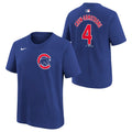 Pete Crow-Armstrong Chicago Cubs Nike Youth Royal Name and Number T-Shirt product image 1, provided for visual reference and